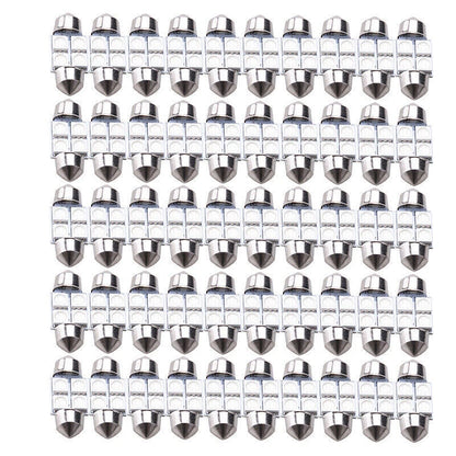 50 x 31mm 4-SMD 5050 LED Festoon Interior Lights for Car (No specific years)