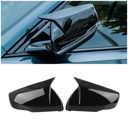 Glossy Black Ox Horn Rearview Mirror Lid Cover Trim for Cadillac CT5 (2020-2024)