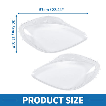 Front Left Right Headlight Lens Cover for Chevrolet Corvette C6 (2005 - 2013)
