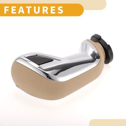 Automatic Gear Shift Knob Plastic Faux Leather for Peugeot 408 (2010-2020)