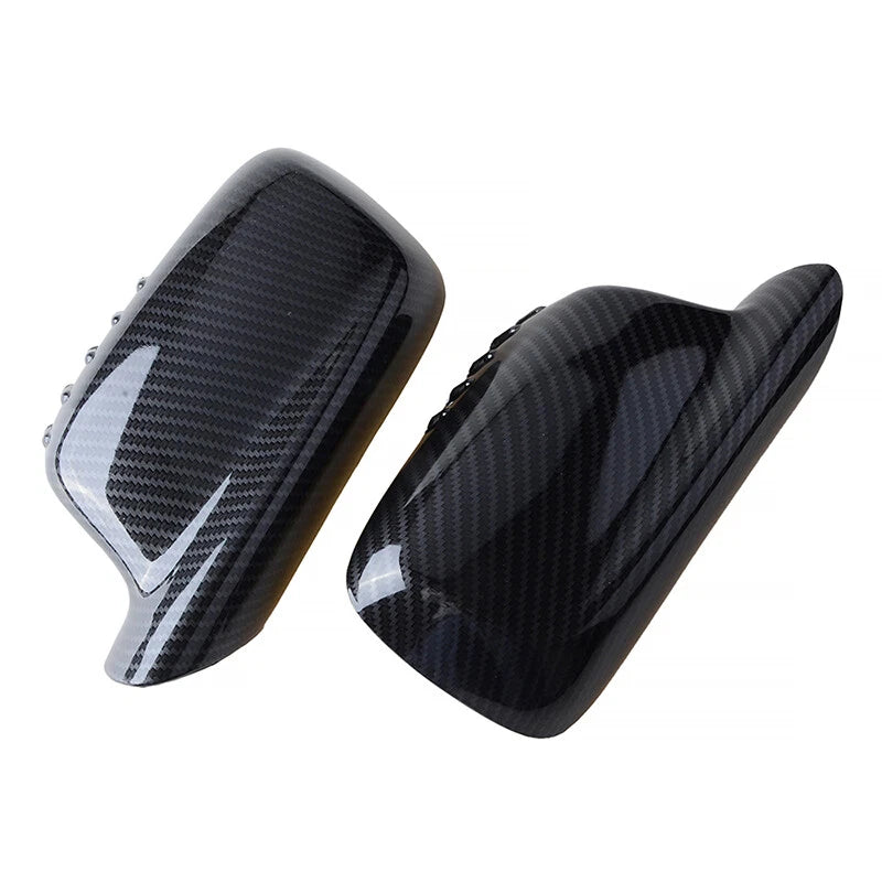 Carbon Fiber Mirror Cover Caps for BMW E46 E65 E66 330Ci 745i 750i 760i