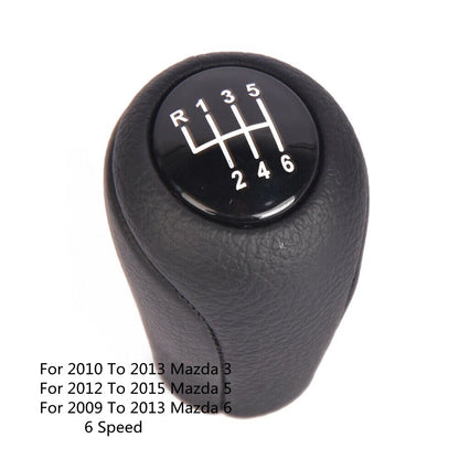 6-Speed Shift Knob Black for Mazda 3 5 6 (2009–2015)