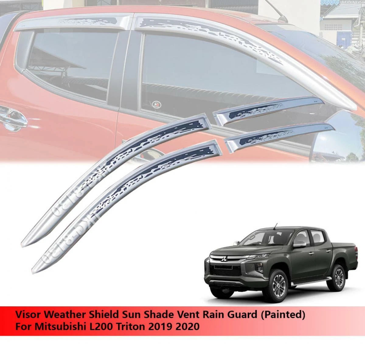 Visor Monsoons for Mitsubishi L200 Triton (2019-2020)