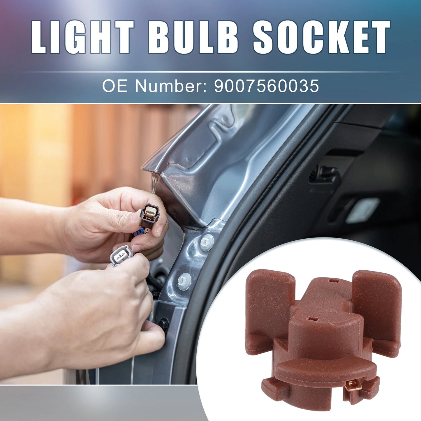 4pcs Light Bulb Socket No.9007560035 for Toyota 4Runner (2010-2013)