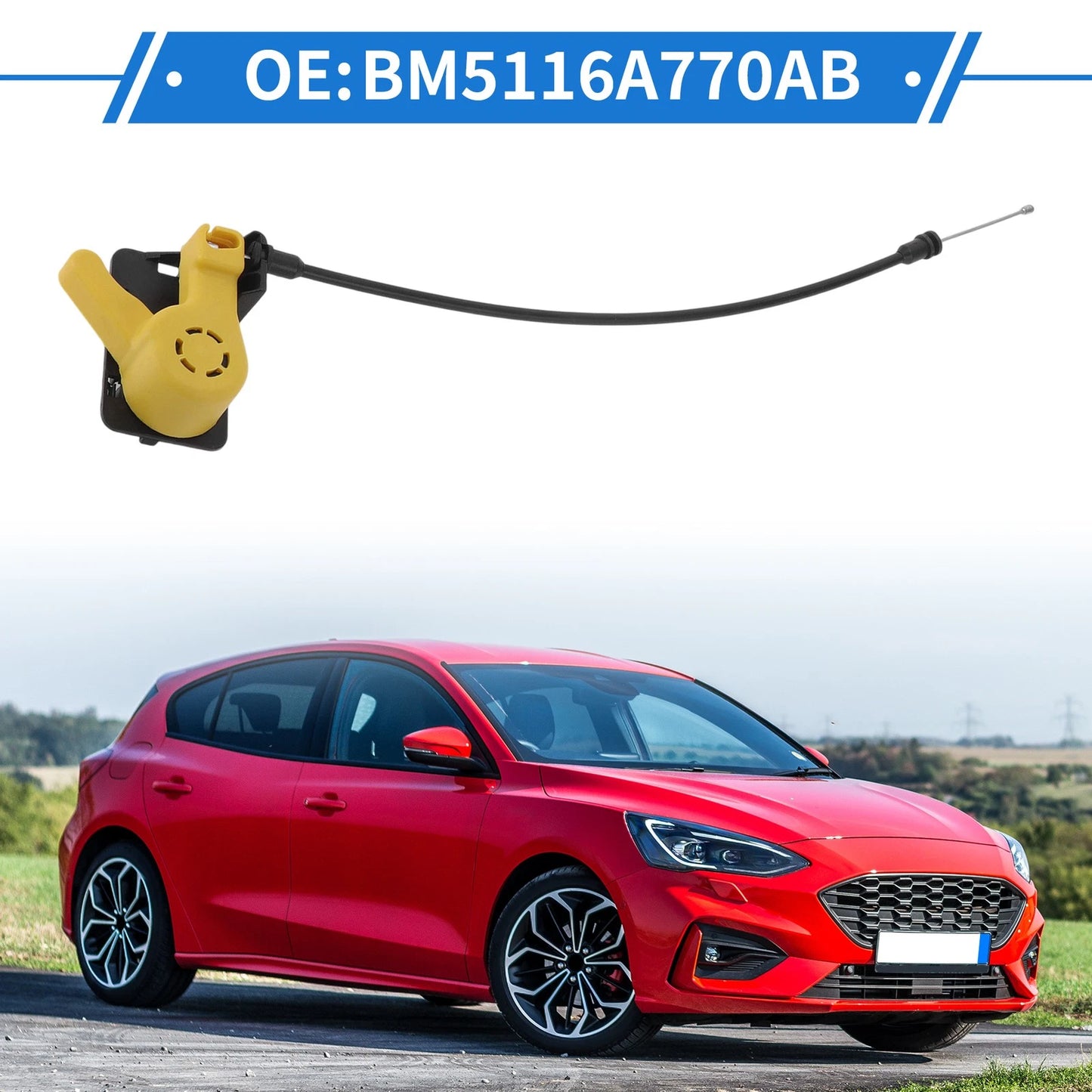 Hood Release Cable for Ford Focus Mk3 (2012-2018)
