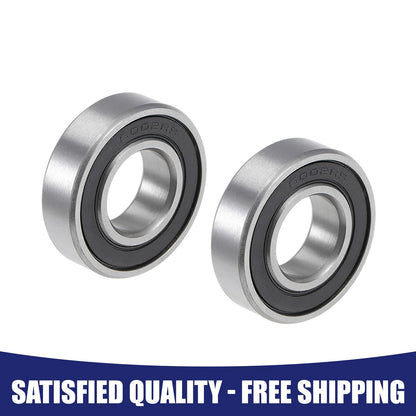 2 x 15x32x9mm Ball Bearing Double Sealed ABEC-1 for Industrial Machinery
