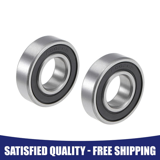 2 x 15x32x9mm Ball Bearing Double Sealed ABEC-1 for Industrial Machinery