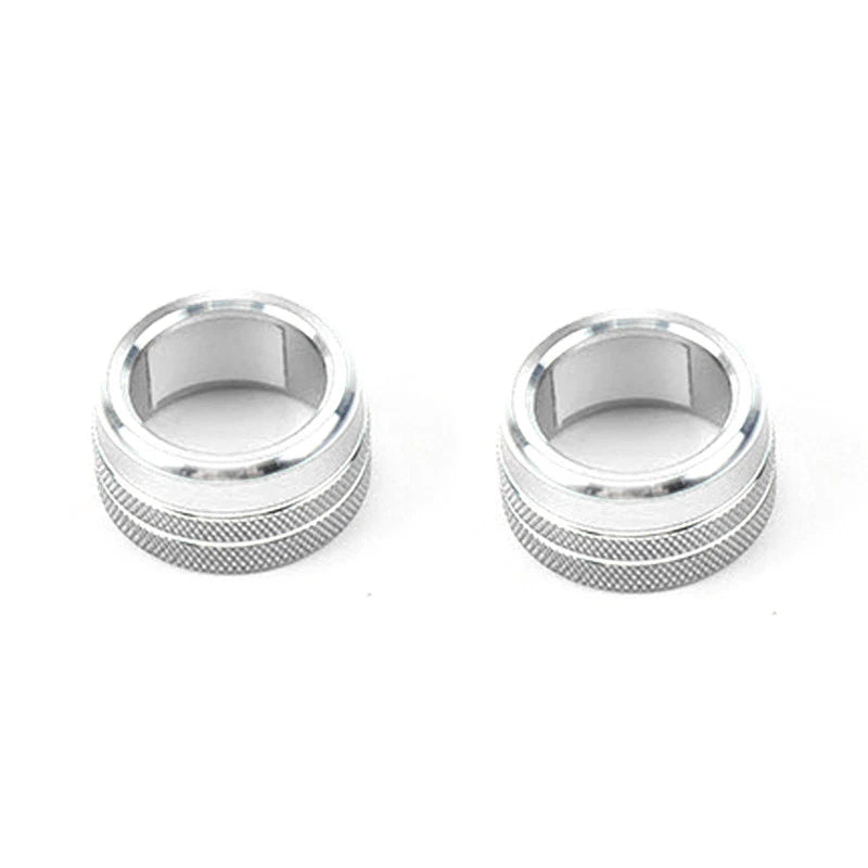 Silver Air Condition Adjust Knob Cover Trim for Toyota Camry (2018-2023)