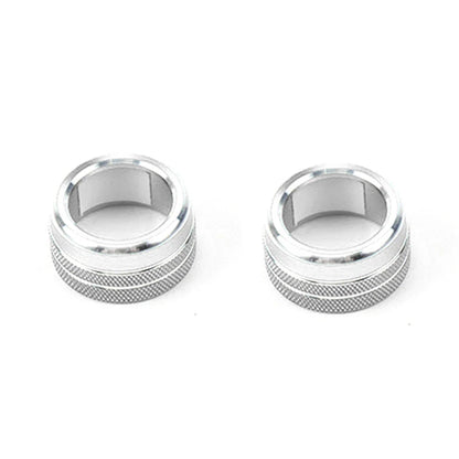 Silver Air Condition Adjust Knob Cover Trim for Toyota Camry (2018-2023)