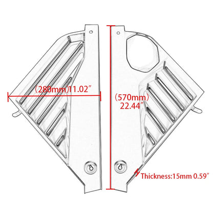 C8 Stingray Z51 Engine Hood Bay Side Panel Cover for Chevy Corvette (2020-2023)
