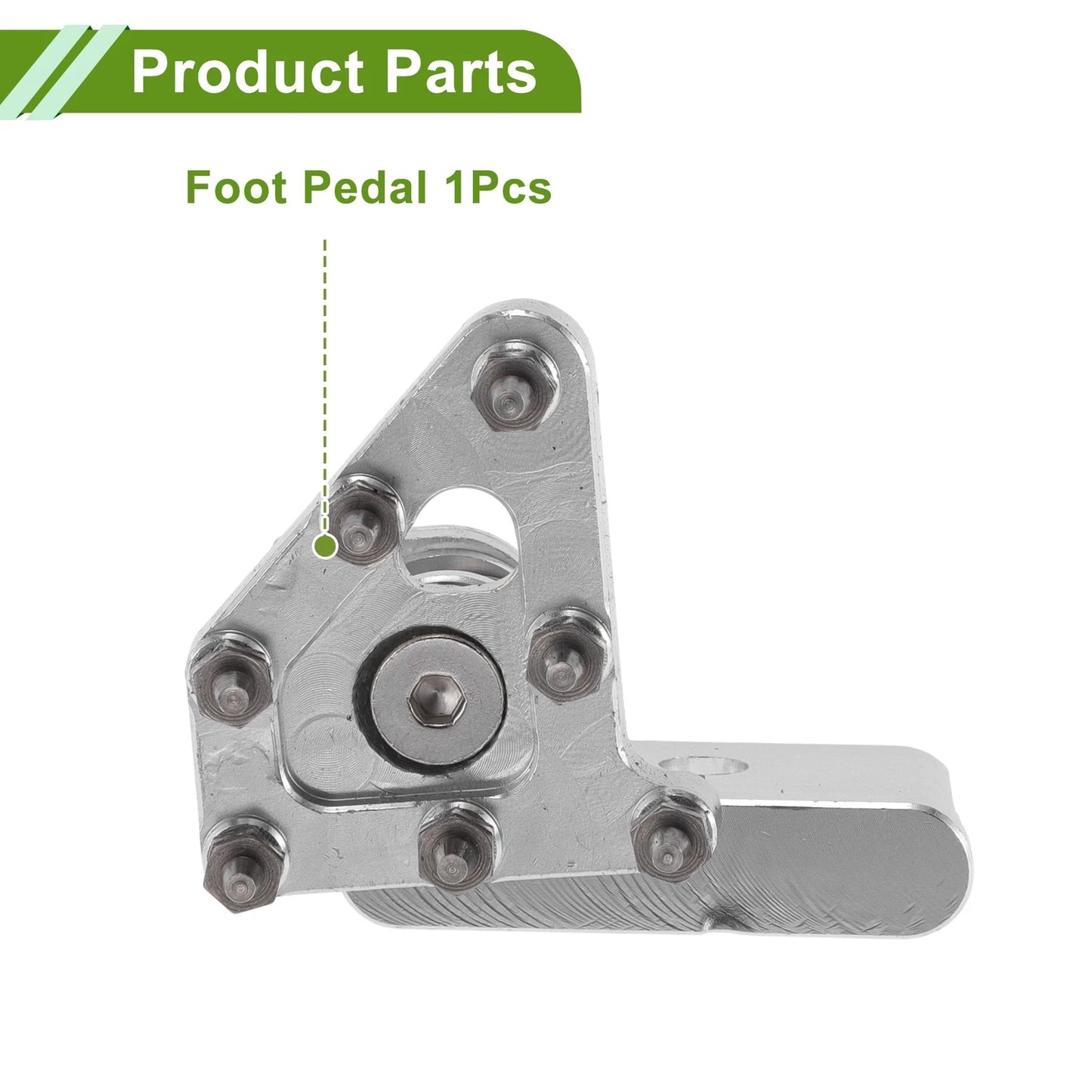 Motorcycle Foot Pegs for Honda CRF50 Silver Tone (2004-2023)