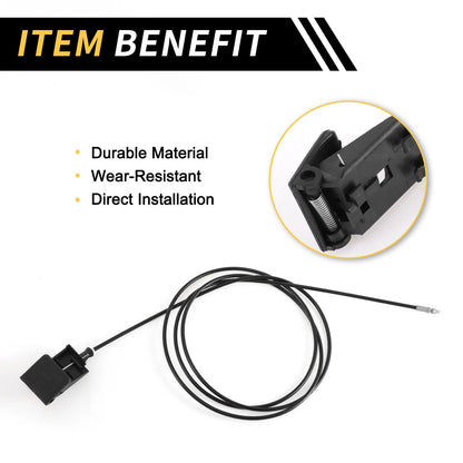 Bonnet Latch Release Cable for Toyota Tundra, Sequoia (2007-2021)