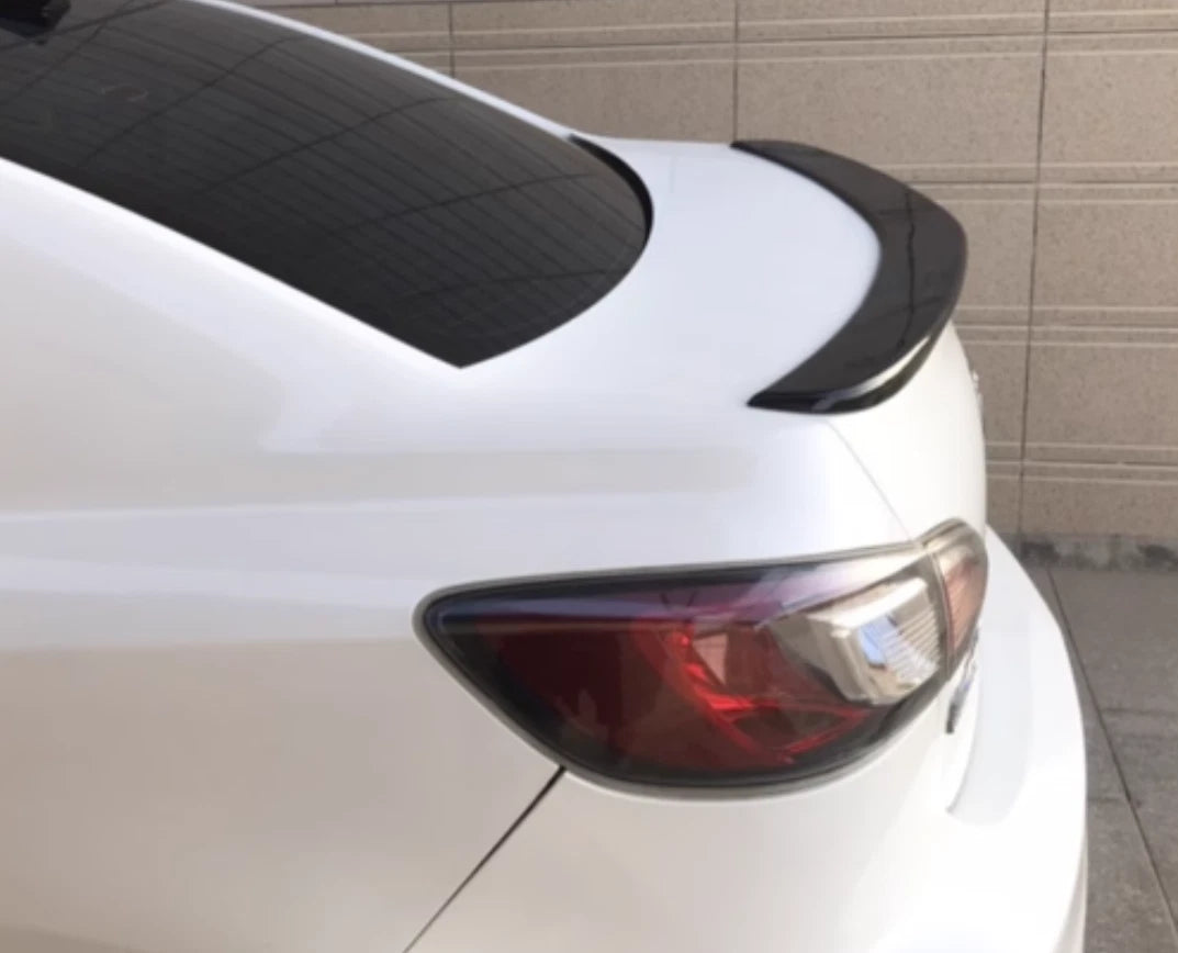 Glossy Black Rear Trunk Spoiler Cover for Mazda 3 Sedan (2010-2013)
