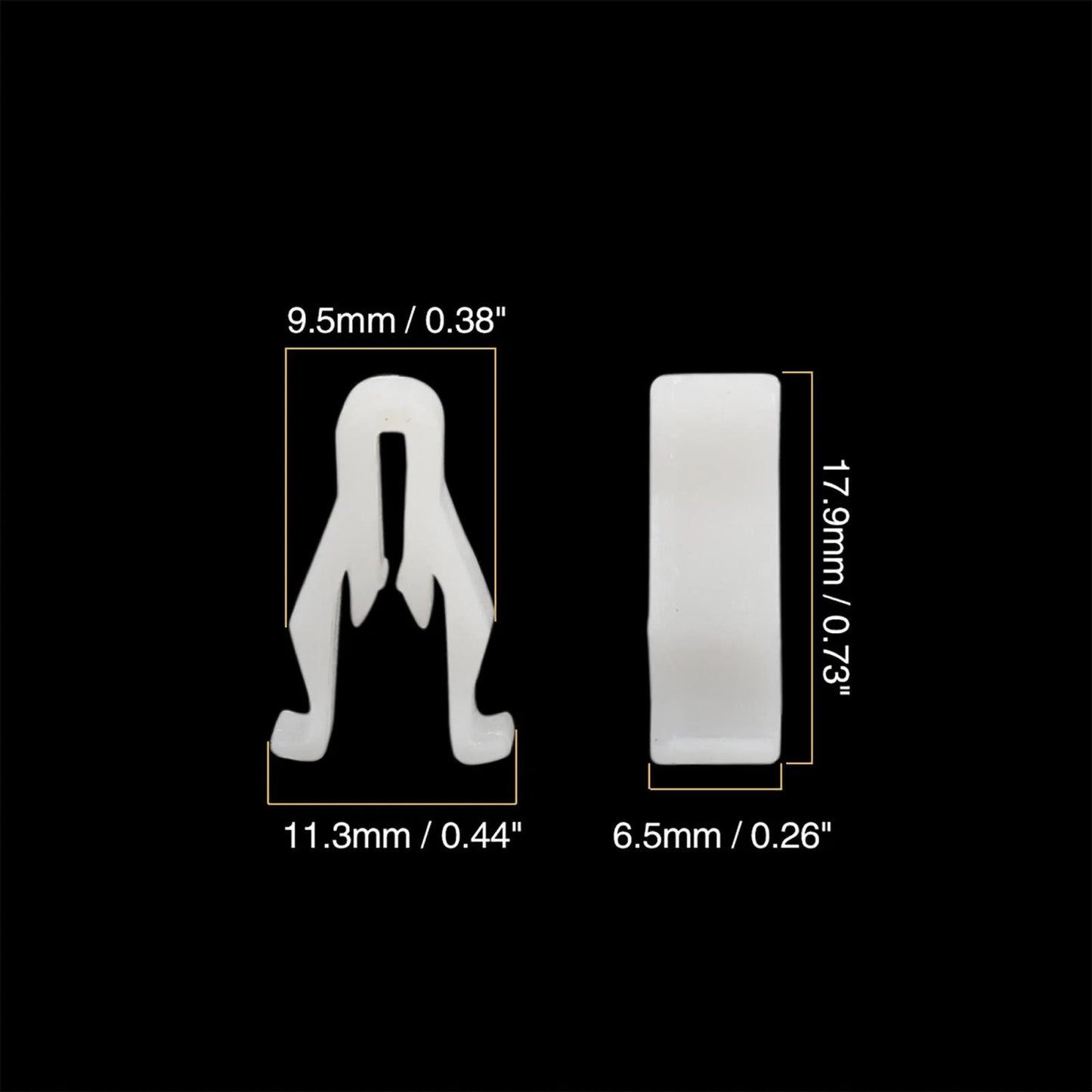 30pcs White Plastic Nylon Switch Bezel Clip for Toyota for Lexus