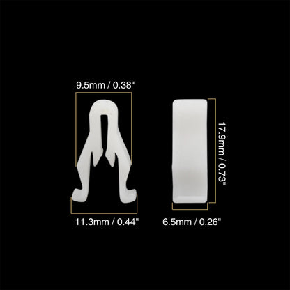 30pcs White Plastic Nylon Switch Bezel Clip for Toyota for Lexus