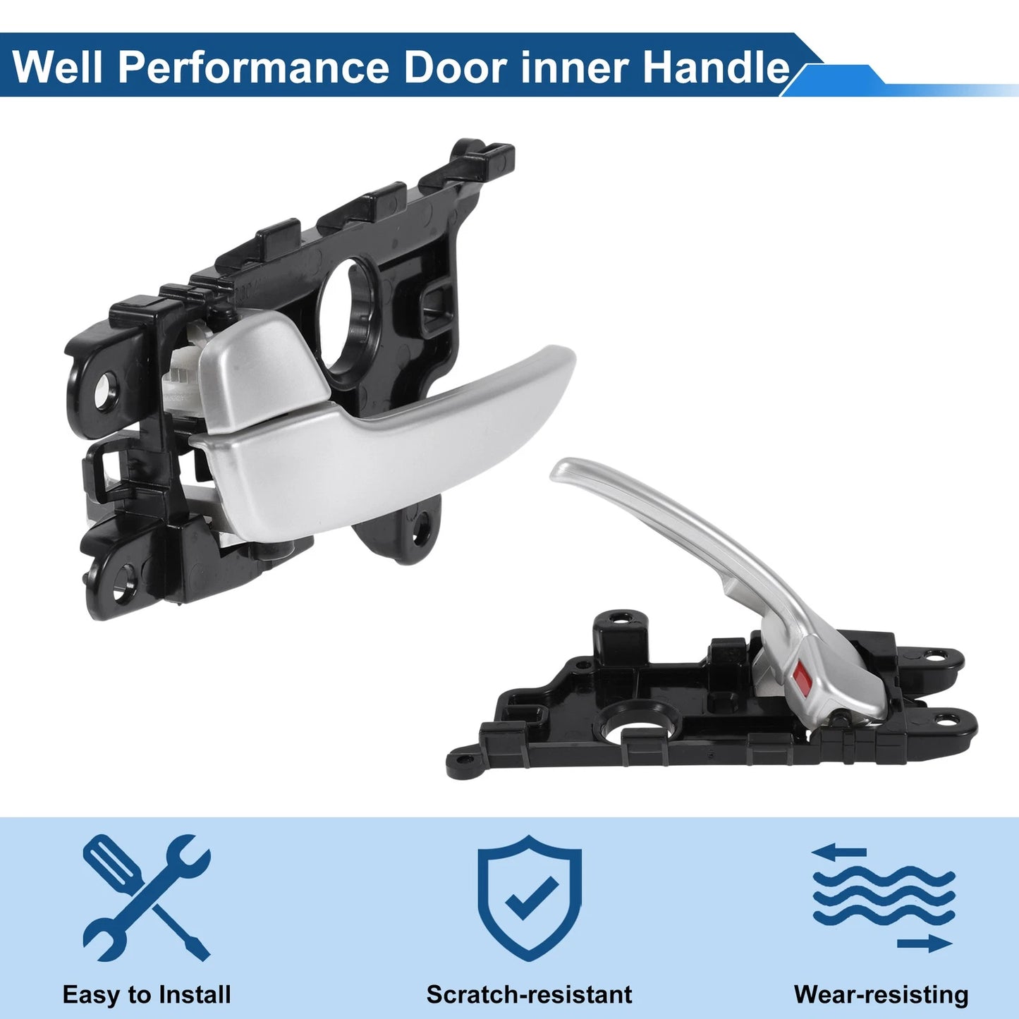 Front Passenger Side Door Handle for Kia K3 (2014-2017) Black Chrome