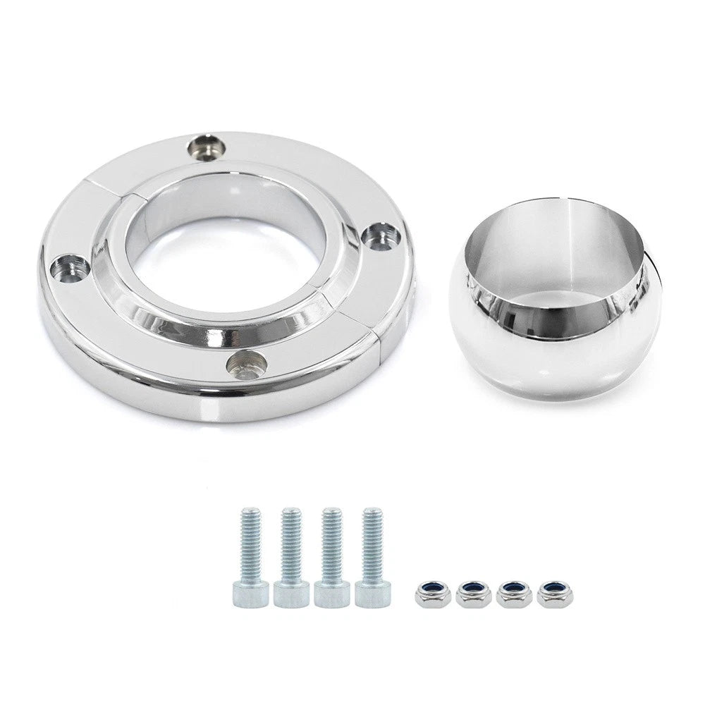 1x 2INCH Chrome Swivel Steering Column for SBC BBC 350 Car