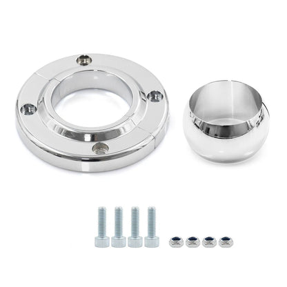1x 2INCH Chrome Swivel Steering Column for SBC BBC 350 Car