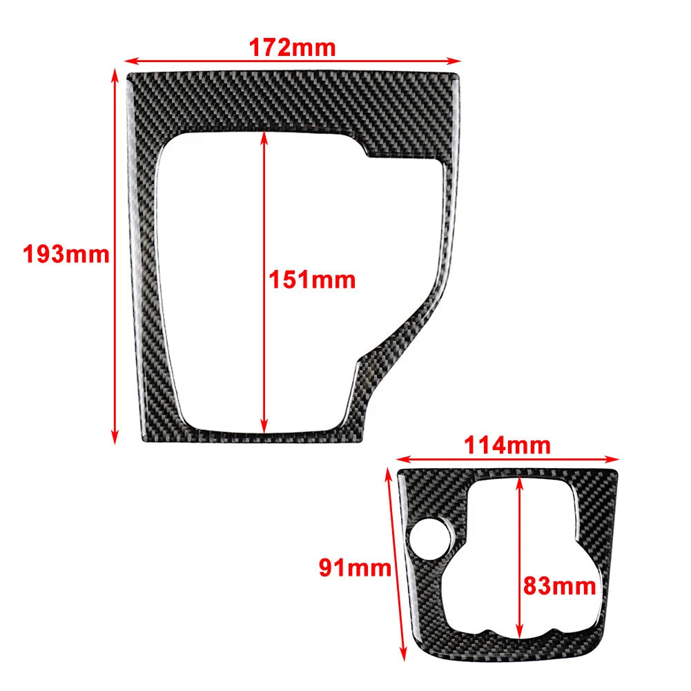 Carbon Fiber Inner Gear Shift Panel Cover for Mazda 3 Axela (2013-2018)