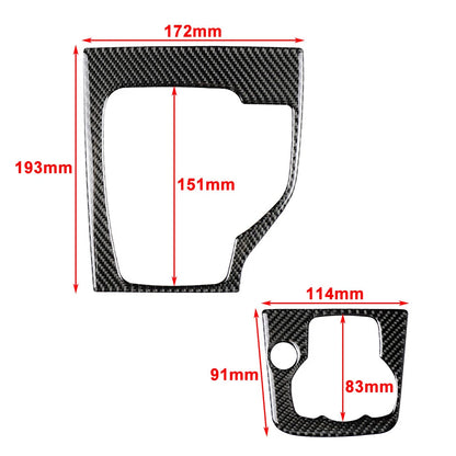 Carbon Fiber Inner Gear Shift Panel Cover for Mazda 3 Axela (2013-2018)