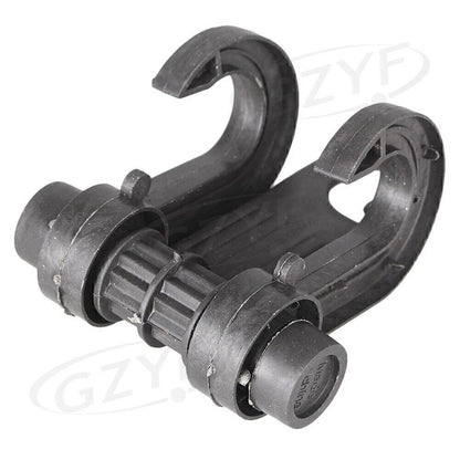 Plastic Seat Hook Hanger for Car - Black (Fits Most Vehicles)