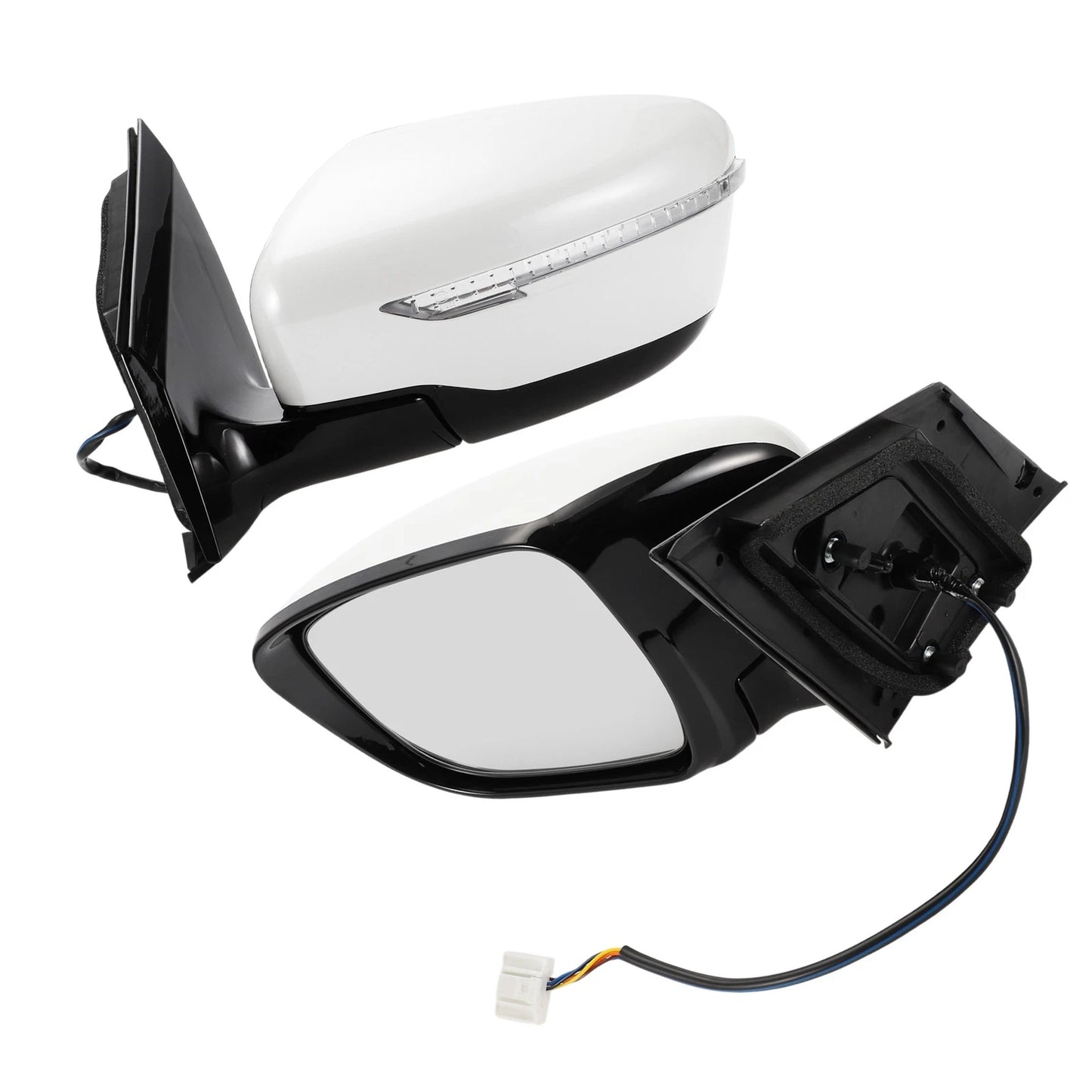 Left Side Door Mirror for Nissan Murano (2015-2020) Manual Folding White