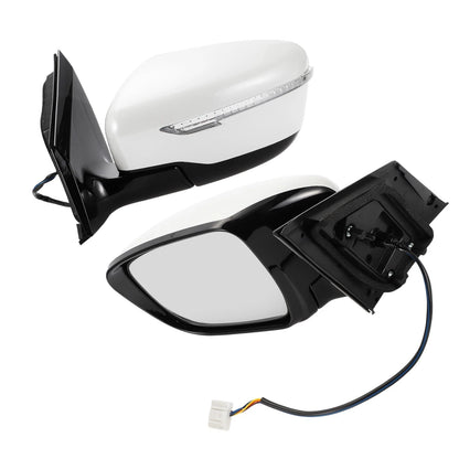 Left Side Door Mirror for Nissan Murano (2015-2020) Manual Folding White