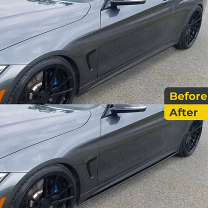 Gloss Black Side Skirts Splitter Extension for BMW 3 Series E90 E92 E93 (2005-2013)