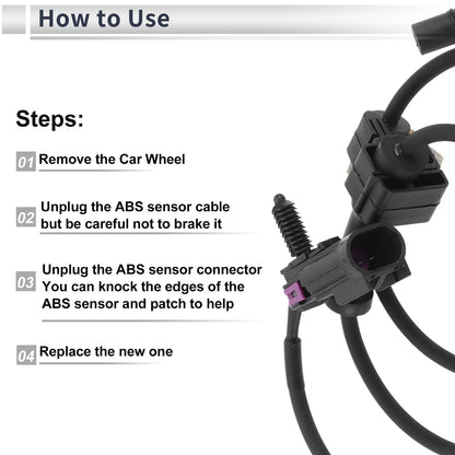 1 x ABS Wheel Speed Sensor for Chevrolet SSR (2003-2006)