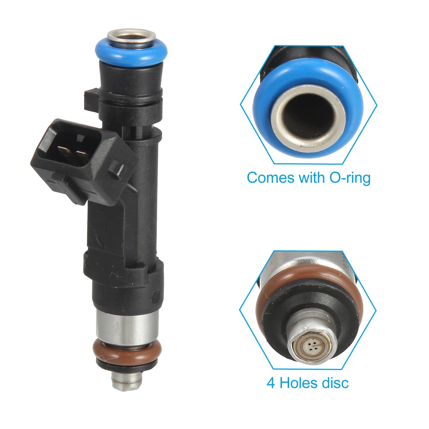 4 Pcs 1.4L Fuel Injector Nozzle for Chevy Cruze Sonic Trax Encore