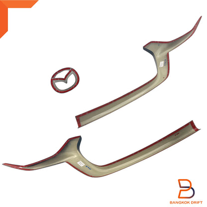 Matte Black Front Lower Grille Trim Cover for Mazda BT-50 (20-23)