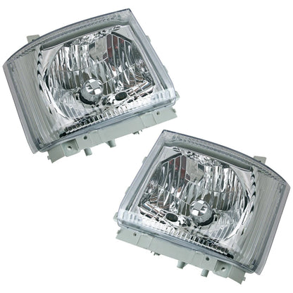 2 x Front Headlights for Isuzu Elf NPR NQR NPR-HD NLR (2008-On)