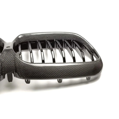 Carbon Fiber Front Bumper Grille Grill for BMW G30 LCI 2021-2023