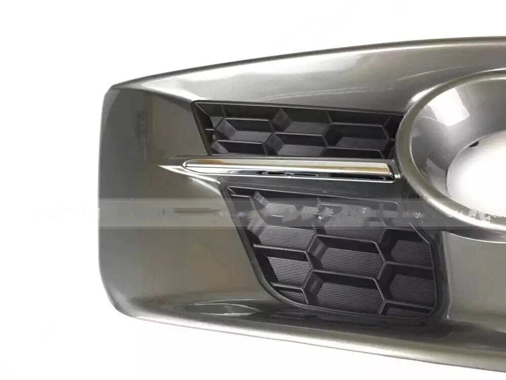 2 x ABS Chrome Front Fog Light Lamp Covers for Lexus LX570 (2013-2015)