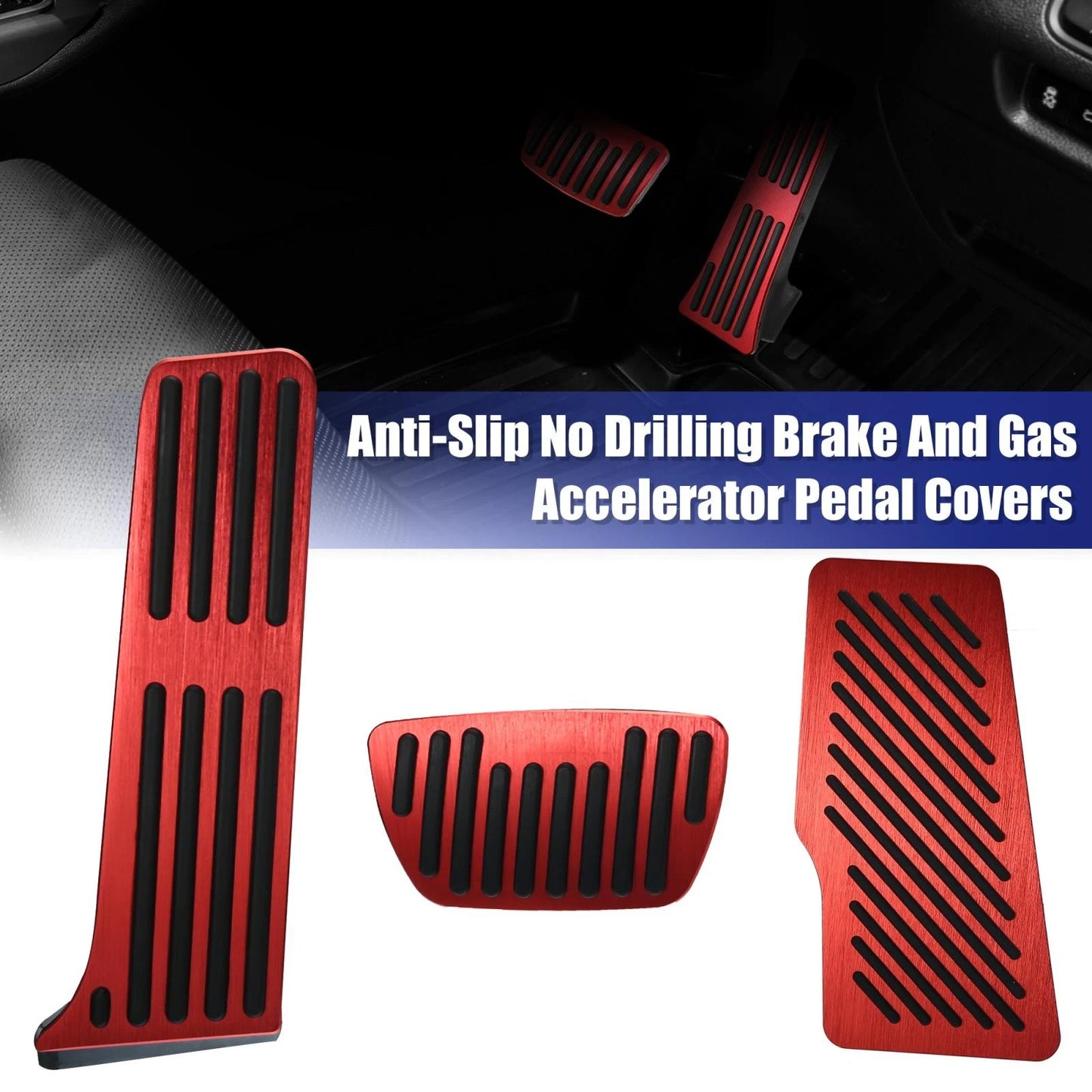 Brake Gas Accelerator Rest Pedal 3 x for Toyota Camry (2018–2022)