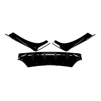 3 x Gloss Black Rear Bumper Diffuser Lip for Mercedes Benz E Class (2024-2025)