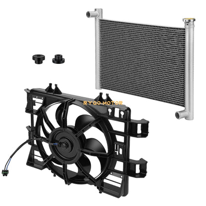 Aluminum Radiator + Cooling Fan Assembly for Polaris Sportsman 550 850 (2009–2025)