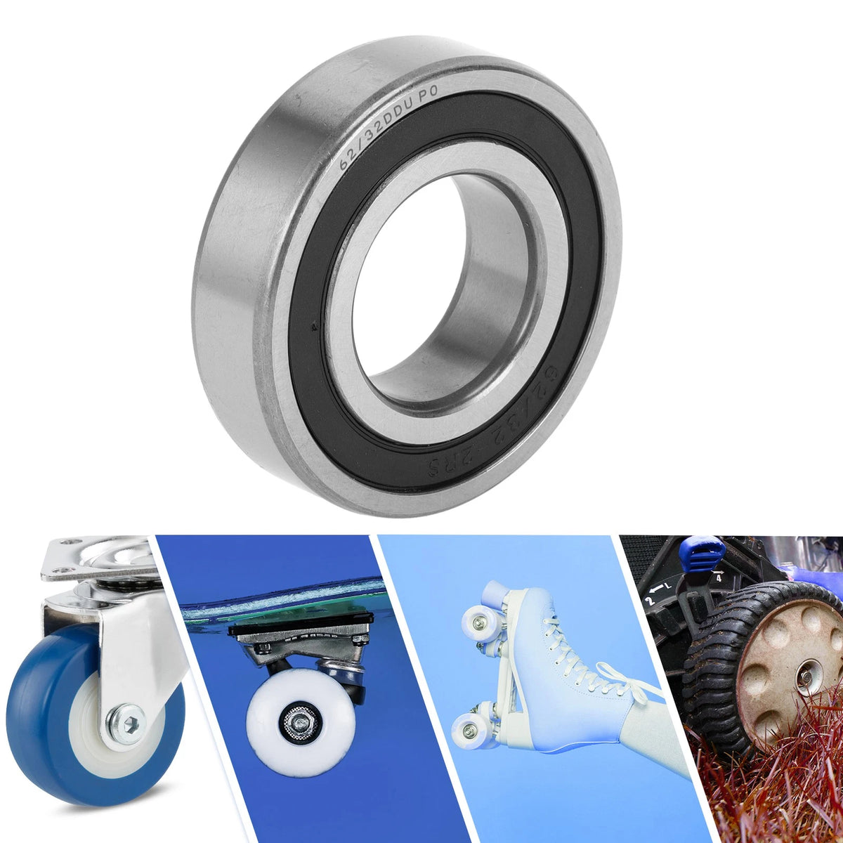 32x65x17mm Deep Groove Ball Bearings P0 for Scooter Skateboard Wheel
