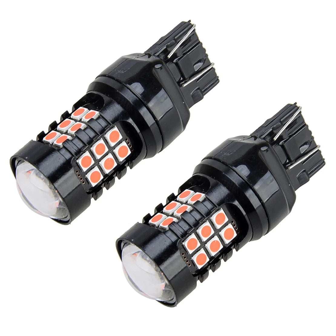 7443 Red LED Brake Stop Tail Parking Light Bulbs for Car