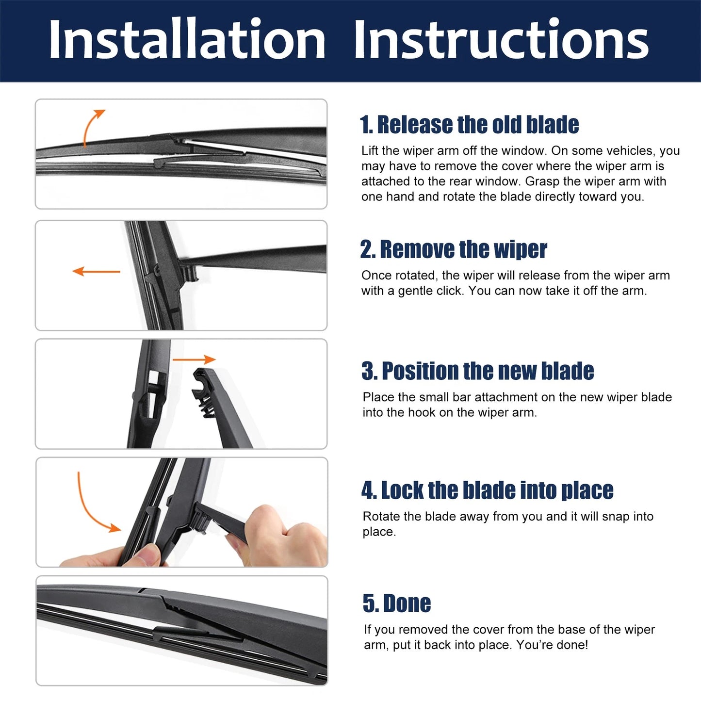 Rear Windshield Wiper Blades for Honda Pilot (2009-2015)
