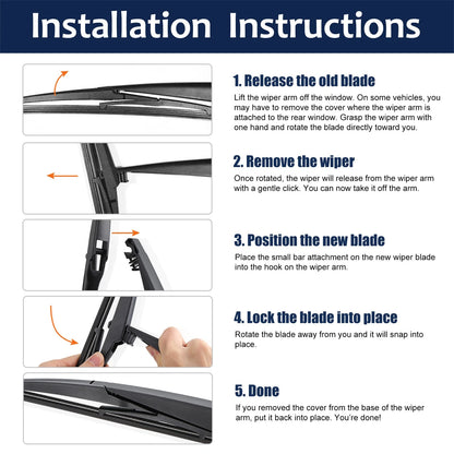 Rear Windshield Wiper Blades for Honda Pilot (2009-2015)