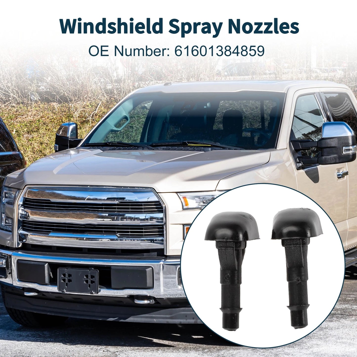 Windshield Washer Nozzle & Fluid Hose for Mitsubishi