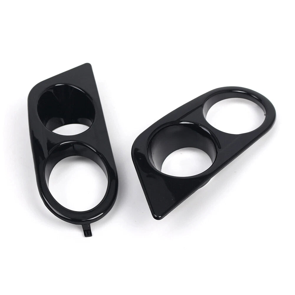 Glossy Black Front Fog Light Covers for BMW E46 M3 (2001-2006)