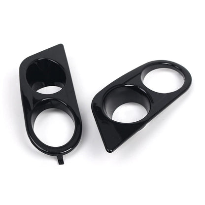Glossy Black Front Fog Light Covers for BMW E46 M3 (2001-2006)