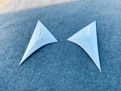 Chrome Triangle Rear Window Side Pillar Cover for Toyota Harrier Venza (2020-2024)