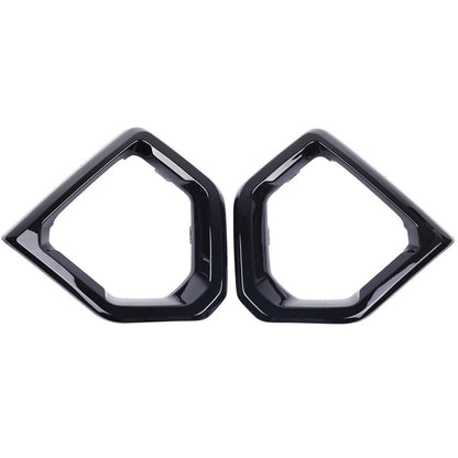 Gloss Black Front Fog Light Outer Bezel Cover for GMC Sierra (2019–2021)