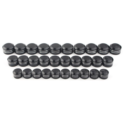 10 x Black CNC Inner 9/11/13mm Motor Bolt Topper Caps for Harley