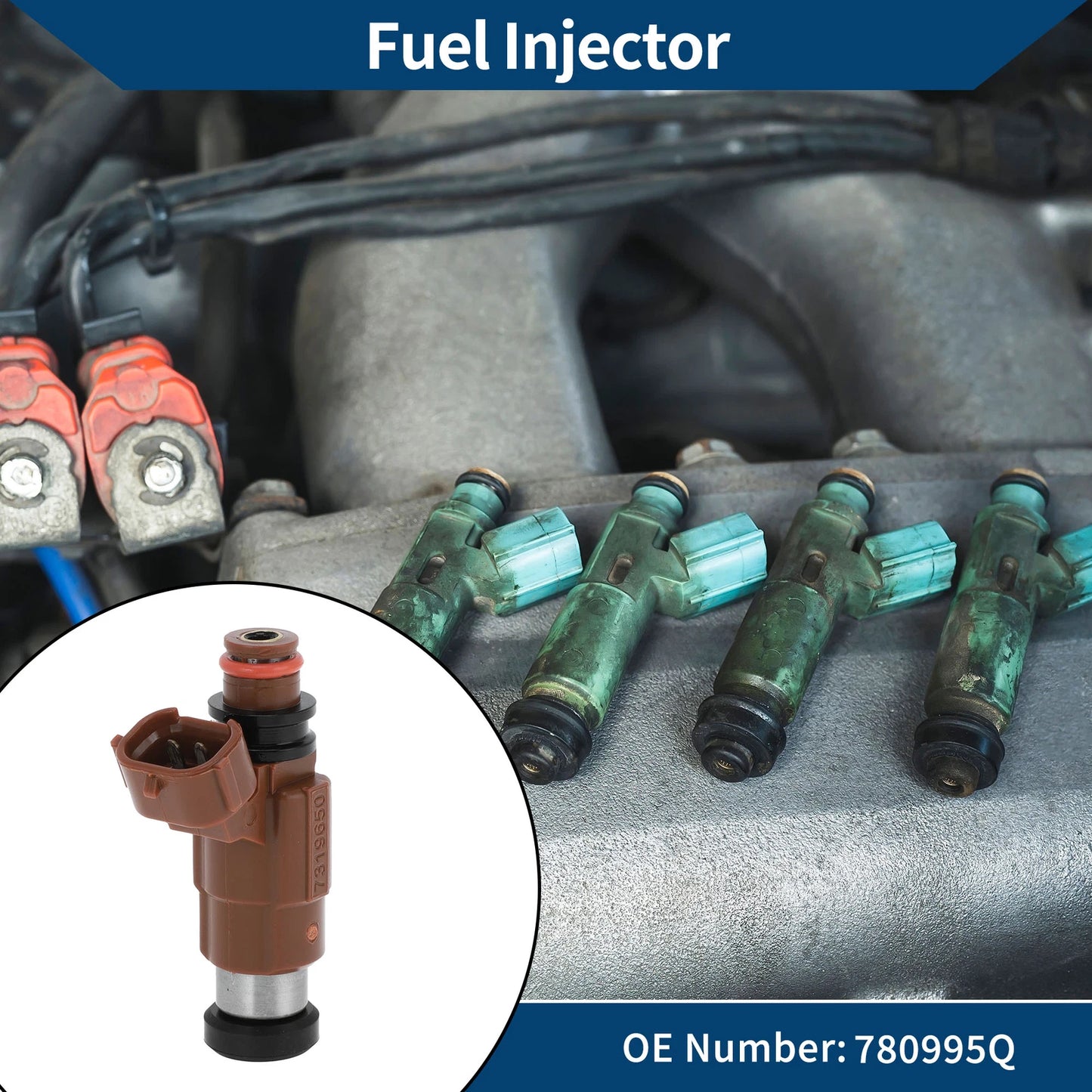 Fuel Injector 1 Pc for Mazda BT-50 (2011-2023)