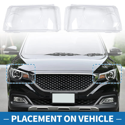 Front Left Right Headlight Lens Covers for Land Rover Range Rover Sport (2006-2013)