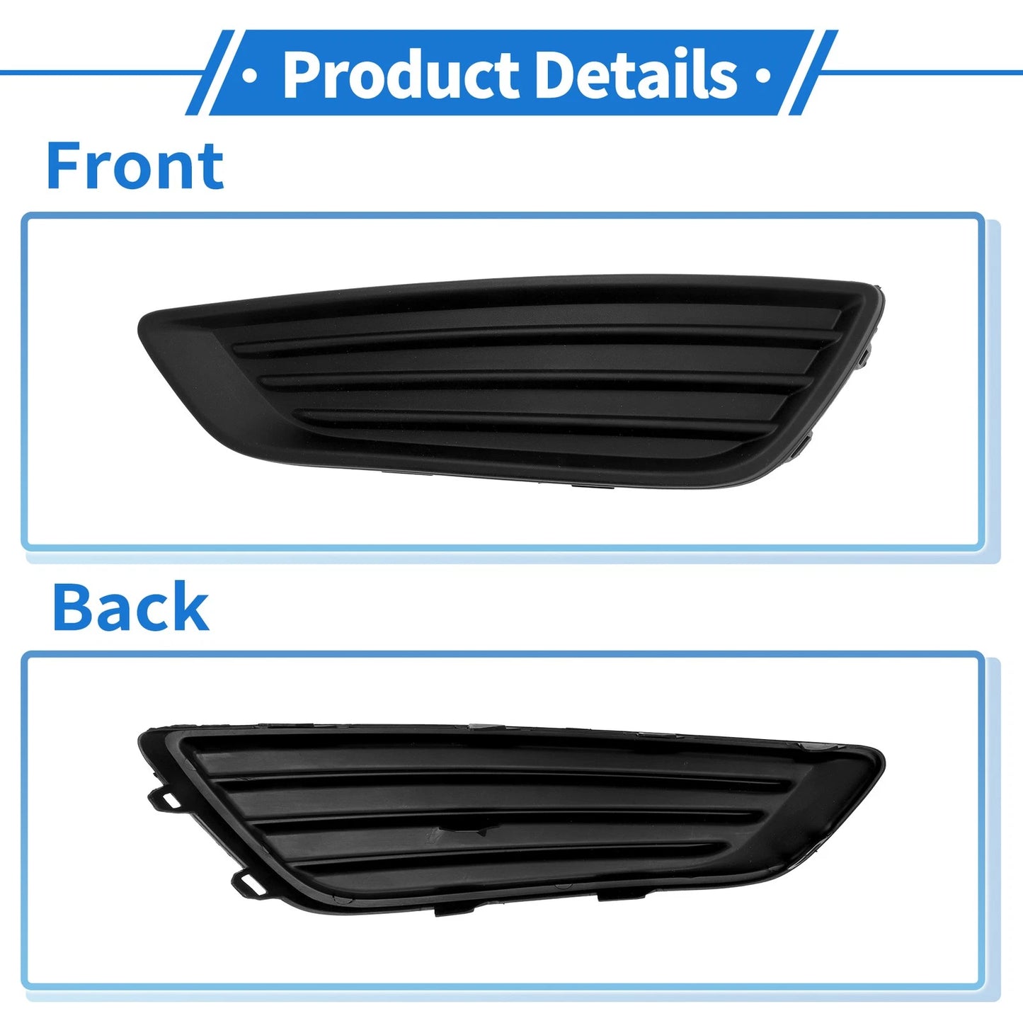 Front Left Fog Light Grill for Ford Focus S/SE (2015-2018)
